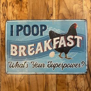 Decorative metal sign